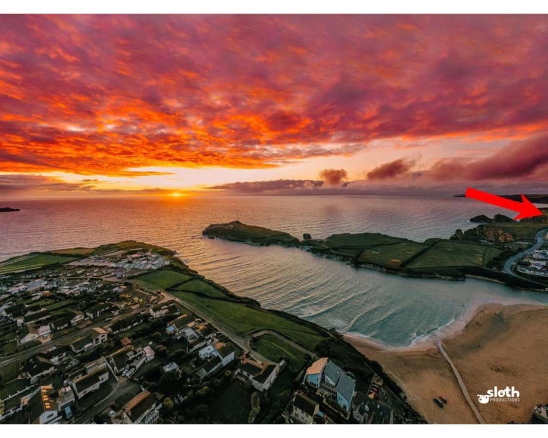 Sunset Waves Sea View Apartment Featuring Panoramic Views & Parking New Quay Zimmer foto